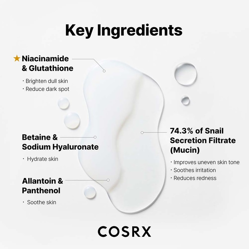 COSRX [COSRX]Advanced Snail Radiance Dual Essence 80ml