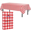 Flannel Backed Vinyl Tablecloths, Solid Color Premium Quality Waterproof Table