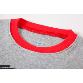 Boys Pajamas Fire Train Cotton Toddler Pjs 2 Piece Kids Sleepwear Clothes Set 2T-7T (Fire Truck-6105 6T)