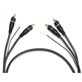 DRUT 2m Twin RCA to RCA Phono Turntable Mixer Ground Lead With Earth Terminals Cable (6ft.)