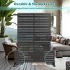 Metal Privacy Screen Outdoor Privacy Screen, Freestanding Fence Panel for