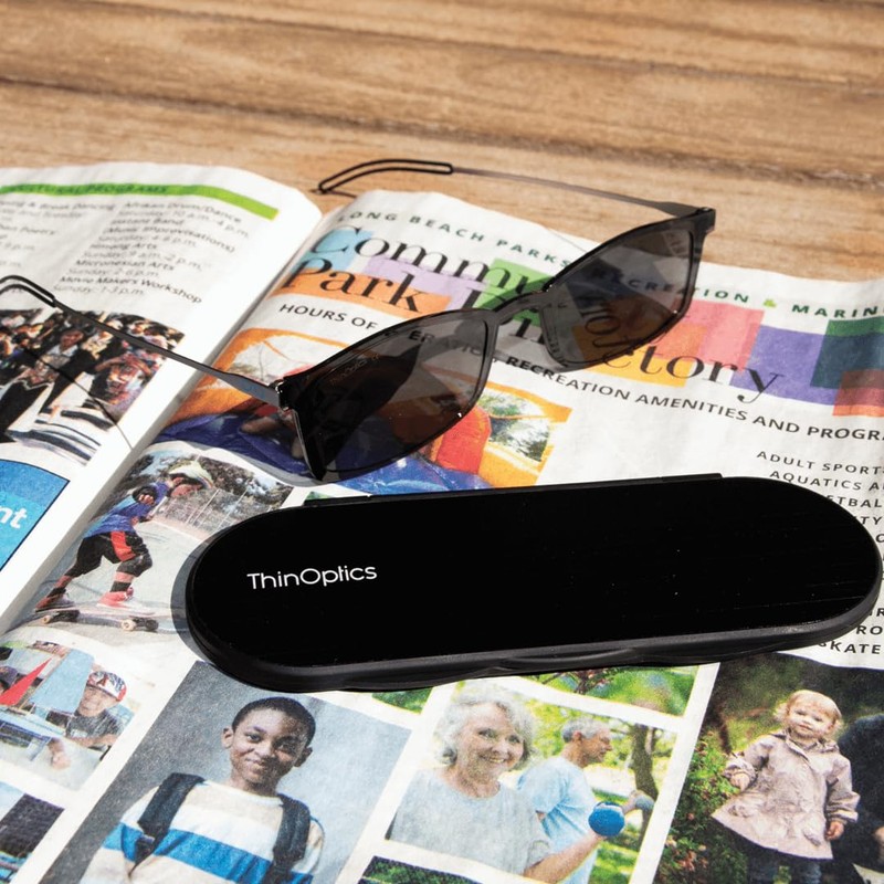 ThinOptics Bundle - Reading Glasses and Sunglasses with Cases -