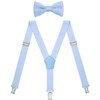 WDSKY Boys' Bow Tie and Suspenders Set Y Shape Adjustable