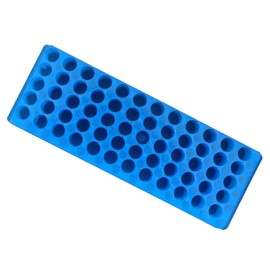 Tube Rack 60 Well Polypropylene Reversible Different Orifice Tube Rack Microcentrifuge Tube Rack Laboratory Tube Rack Holder (Blue)