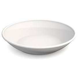 Ornamin Deep Plate, Diameter 18 cm, White Melamine (Model 419) / Plastic Dinner Plate, Soup Plate