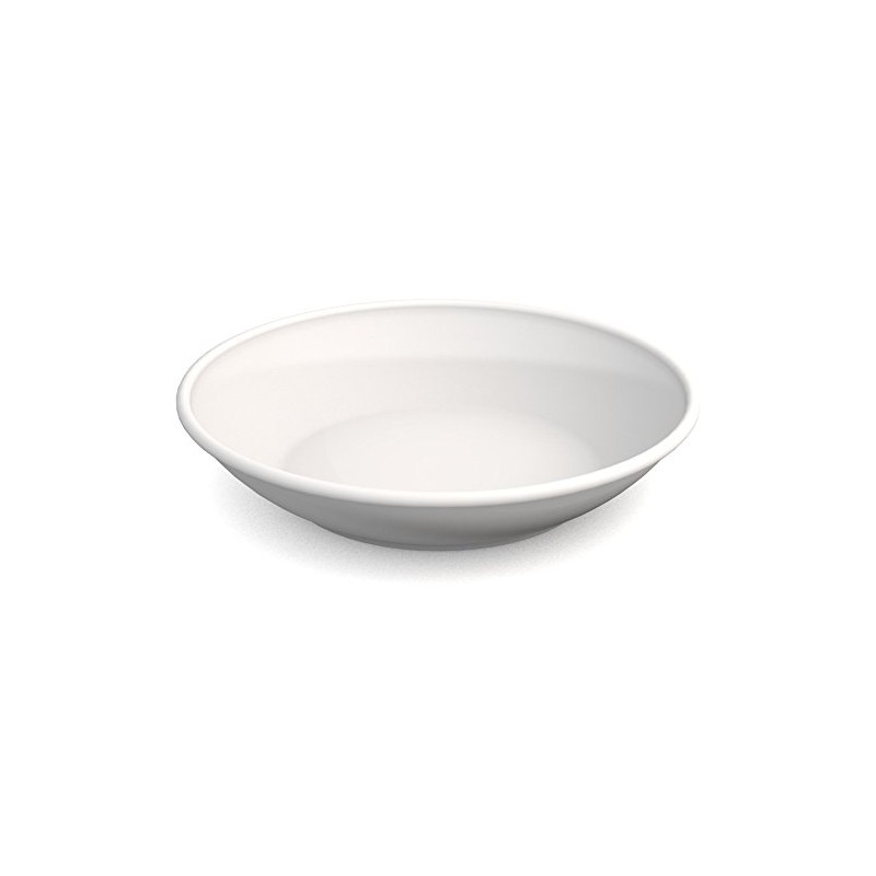 Ornamin Deep Plate, Diameter 18 cm, White Melamine (Model 419)