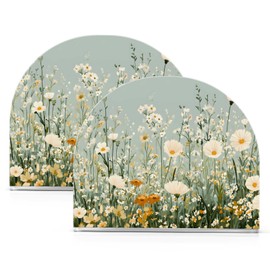 Spring Summer Meadow Wildflowers Napkin Holder for Tables Paper Cocktail Napkin Holders for Kitchen Dinning,Acrylic Dinner Napkin Dispenser for Restaurant Home Decor Bar Accessories 1 Pack
