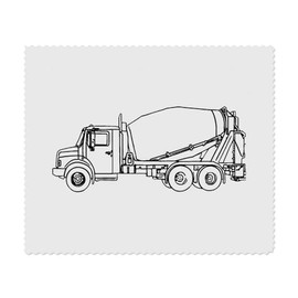 2 x 'Zement-LKW' Mikrofaser-Objektiv- / Brillenreinigungstücher (LC00027935)