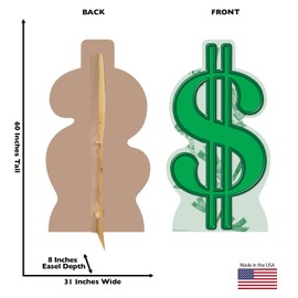 Cardboard People Dollar Sign Life Size Cardboard Cutout Standup