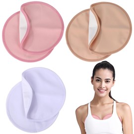 6 Pcs Castor Oil Packs, Leak-Proof Organic Castor Oil Wraps for Breast, Reusable Breast Pads, Breast Nursing Pads, Soft Cotton Surface, Comfortable and Portable, Ideal for Various Occasions