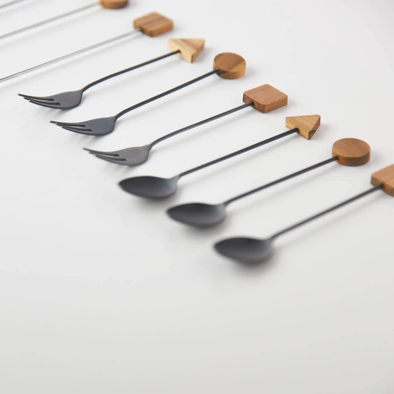 Tsubamesanjo Wood Cutlery Block Fork Deer