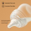 yanyoyo Natural Glass Baby Bottle Wide Neck, Newborn Anti-Colic Baby