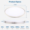 DAKASON 32In Oval LED Flush Mount Light for Kitchen/Living Room,