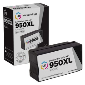 LD Products Compatible Ink Cartridge Replacements for HP 950 XL HP 950xl Black Ink Cartridge Office Jet 251dw 276dw MFP 8100 8600 8610 8615 8616 8620 8625 8630 (HP950XL Black, Single-Pack)