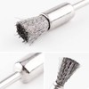 10 Pack Extended Stainless Steel Wire Brush Attachment for Drill