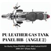 AC-MTORC PU Leather Gas Tank Panel Bib for Harley Dyna