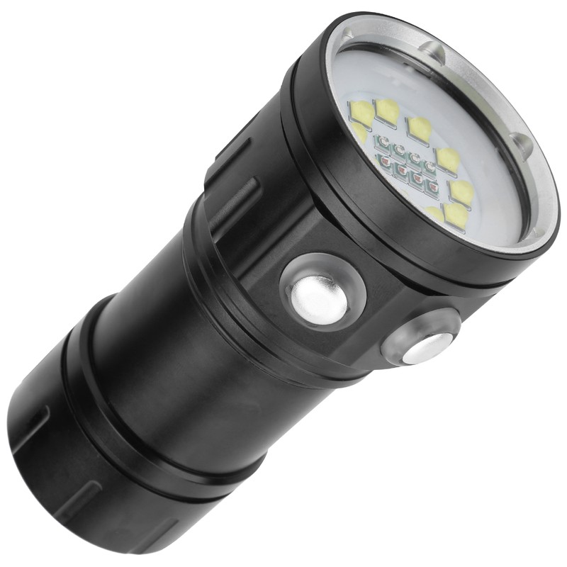 LED Diving Flashlight Portable Professional Underwater Lighting Waterproof Submarine Lamp