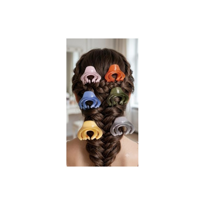 Set de 6 Pinzas de Cabello Multicolor