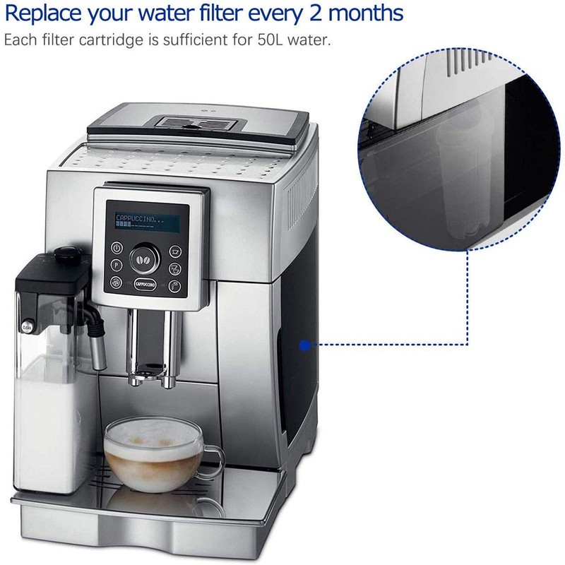4X Water Filter Coffee Accessory for De'Longhi 5513292811 DLSC002 BCO400