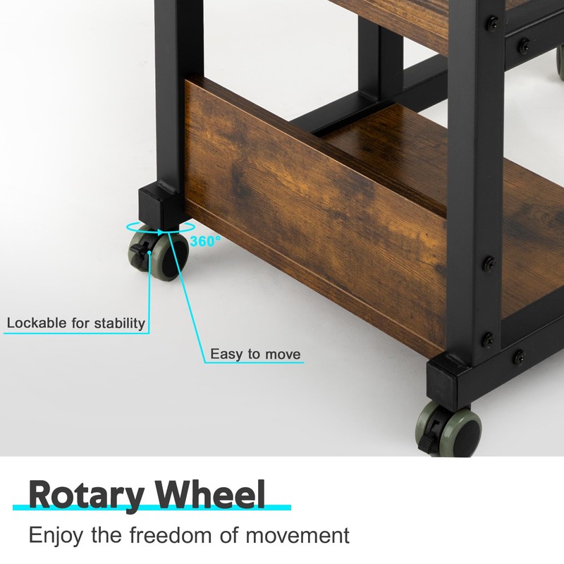 Hadulcet C Shaped Side Table Adjustable, Height Adjustable C Table