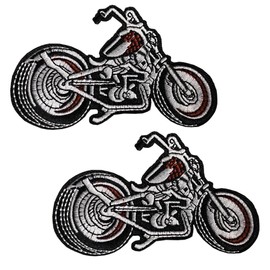 2 Pieces Motorcycle Motobiker Patch - Tactical Morale Embroidered Biker Clothes Motorcycle Vest Patch - Hook and Loop - for Jacket, Jeans, Backpack,Uniform