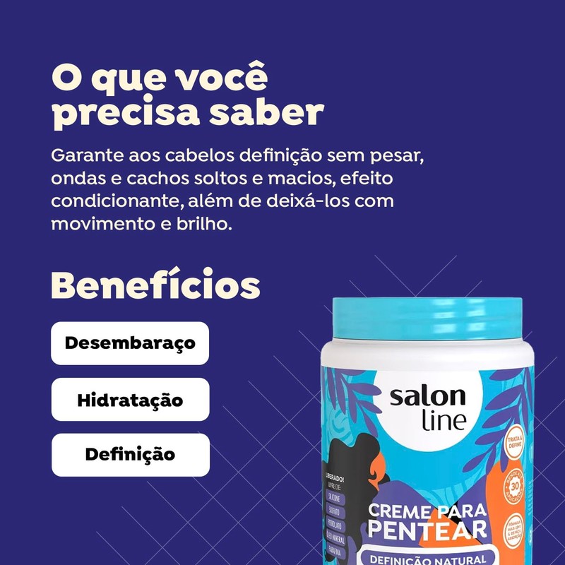 Salon Line - Linha Creme para Pentear - Definicao Natural