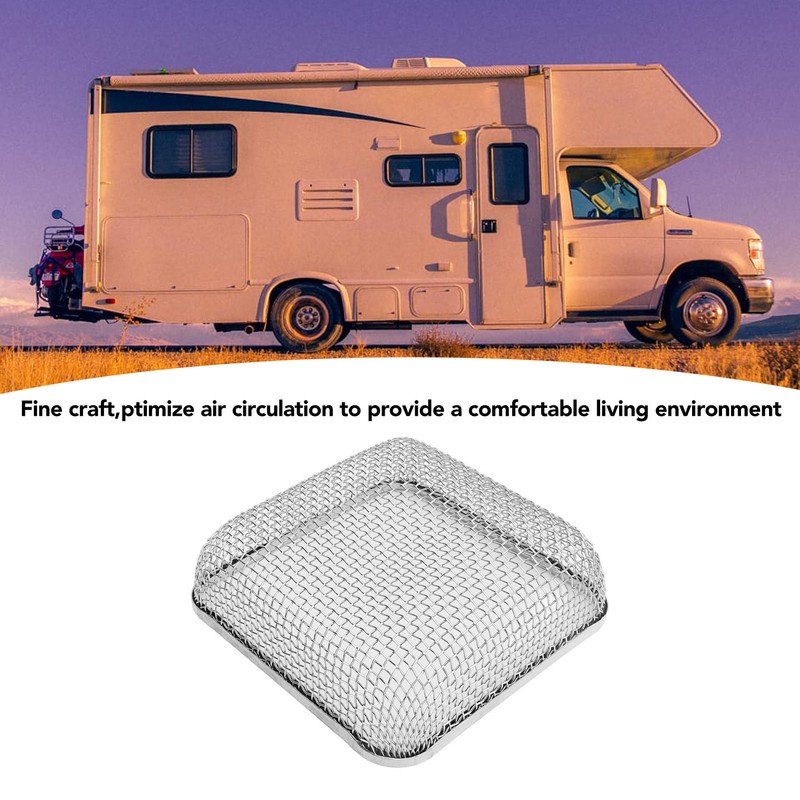2Pcs RV Furnace Vent 4.5 X 4.5in Heavy Duty Stainless