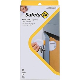 Safety 1st Sistema de bloqueo magnético calcomanía, 8 cerraduras y 2 llaves