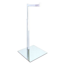 AMKO CSR-HB Handbag Stand in Chrome Finish (Pack of 4) - L Shaped Organizing Rack for Displaying Ties, Scarves, Handbags, Chains, Necklaces. Display Stands