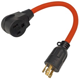 Fullsky FC-L63651 L6-30P 30Amp Lock in Generator to 6-50R 50Amp 6-50R Welder Adapter, 30Amp to 50Amp Welder Heavy Duty Adapter, L6-30 3-Prong to 6-50 Female Welding Adapter cord