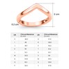 TJC Silver Wishbone Ring for Women, 2mm Thick Wedding Band