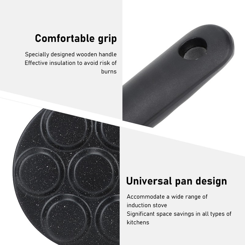 Egg Frying Pan Non Stick Refined Iron Round Fried Cooker