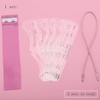 12 plantillas reutilizables para cejas, plantilla de cejas con banda
