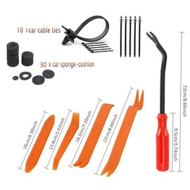 HTOMT Bumper Retainer Clips Plastic Car Clips Rivets Push Pins Automotive Fasteners Fender Clips for Toyota GM Ford Honda Acura Chrysler (845)