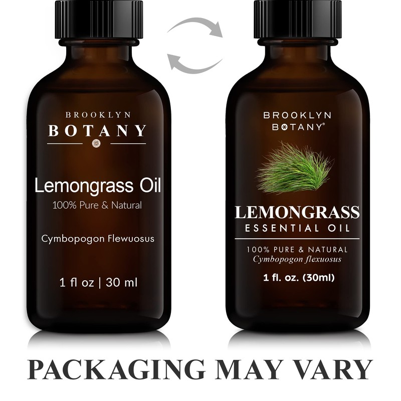Brooklyn Botany Lemongrass Essential Oil - 100% Pure and Natural