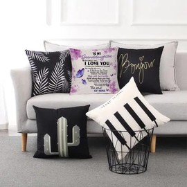 aligarian Granddaughter Hug Cushion Cover Birthday Gift Butterfly Cute Throw Pillow Case 12x20'' Linen Pillowcases Encouraging Graduation Present Inspirational 18x18‘’ Pillow Cover Christmas (STYLE2)