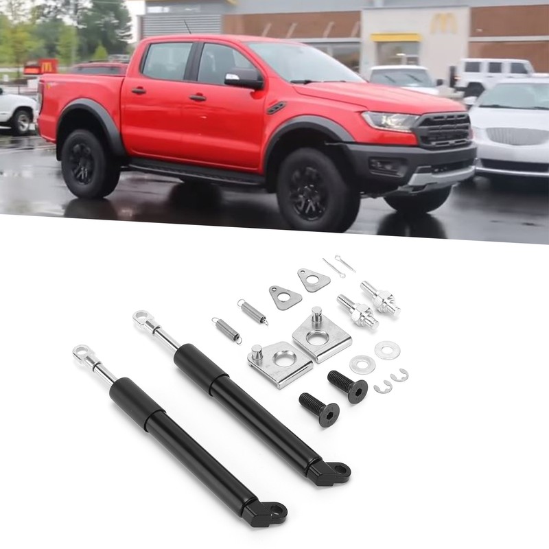 2PCS Hydraulic Trunk Support Smooth Drop Carbon Steel Replacement for