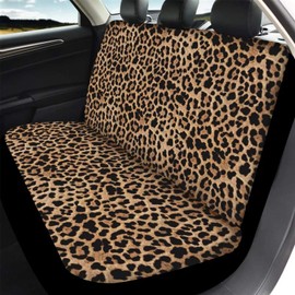 ZFRXIGN Leopard Back Seat Cover SUV Accessories Trunk Interior Protector Back Rear Car Seat Covers for Women Men Brown Wild Cheetah Animal Print