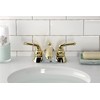 Kingston Brass KB2622 Naples 4-Inch Centerset Lavatory Faucet, Polished Brass