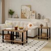MMEOLUOOK Large End Table Square Side Table Modern Sofa Table