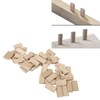 50Pcs Tenon Beech Wood 8x40mm Loose Tenons Woodworking Accessory for