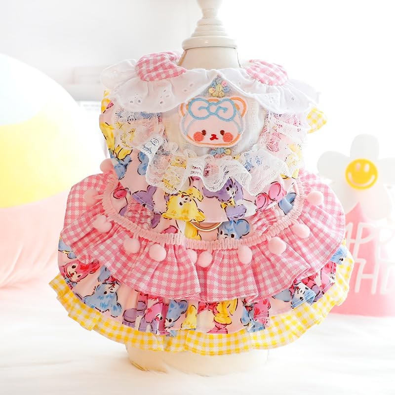 AZA Dog Princess Dresses for Small Dogs Cat Lolita Lace