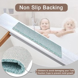 Corner Shower Mat Non Slip: Anti Mould Bath Mat - 60 x 60 cm Loofah Shower Mats for Inside Shower- Anti Slip Bath Mat for Inside Bath Green Quadrant Shower Mat for Elderly Sector Quick Drying