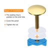 sourcing map 2pcs Kitchen Faucet Hole Cover Copper, 2" Sink