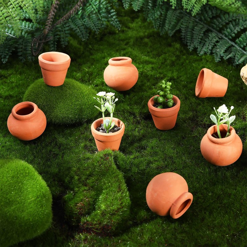 20 Pcs 0.9'' 1.2'' Terracotta Pot Small Mini Clay Pots
