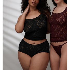 Hanky Panky Women's Plus Size Signature Lace Unlined Cami Black 1X