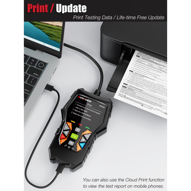 MOTOPOWER MP69040 Car OBD2 Scanner Check Engine Fault Code Reader