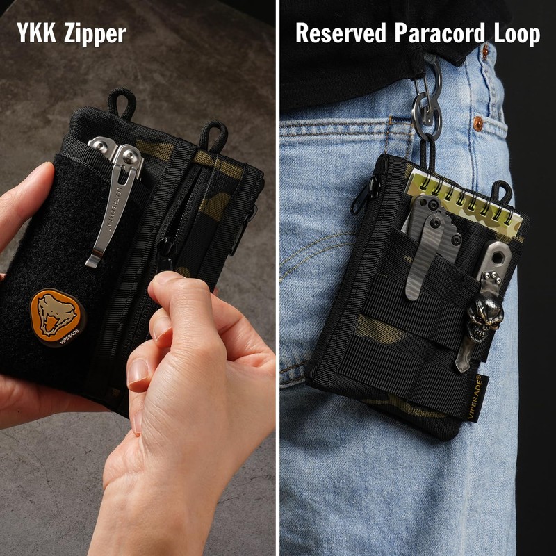VIPERADE VE18 Small EDC Pouch Tool Organizer,Multifunction Small Tools Pouch