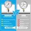 Hansfelds 0-10bar Pressure Gauge Liquid Filled 1/4'' BSP Lower Mount