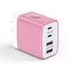 iP-JP 30W 4-Port USB Rapid Charger,Rose Red